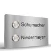 2 Familien Edelstahl Aufputz Türklingel 140x90mm Mit LED Pluto2 -Hochwertiger Türklingelladen 2 familien edelstahl aufputz tuerklingel 140x90mm mit led pluto2