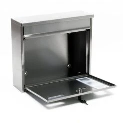 2er Briefkastenanlage Edelstahl Wandbriefkasten -Hochwertiger Türklingelladen 2er briefkastenanlage edelstahl wandbriefkasten3