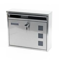 2er Briefkastenanlage Edelstahl Wandbriefkasten -Hochwertiger Türklingelladen 2er briefkastenanlage edelstahl wandbriefkasten4