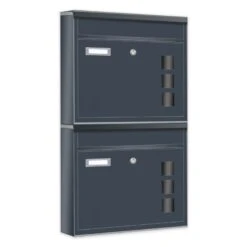 2er Briefkastenanlage RAL 7016 Anthrazit