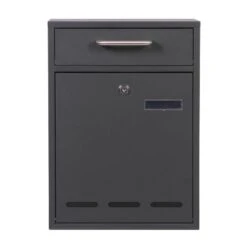 2x3 Wandbriefkasten Postkasten ANTHRAZIT 13 2x3 Wandbriefkasten Postkasten ANTHRAZIT -Hochwertiger Türklingelladen 2x3 wandbriefkasten postkasten anthrazit 14