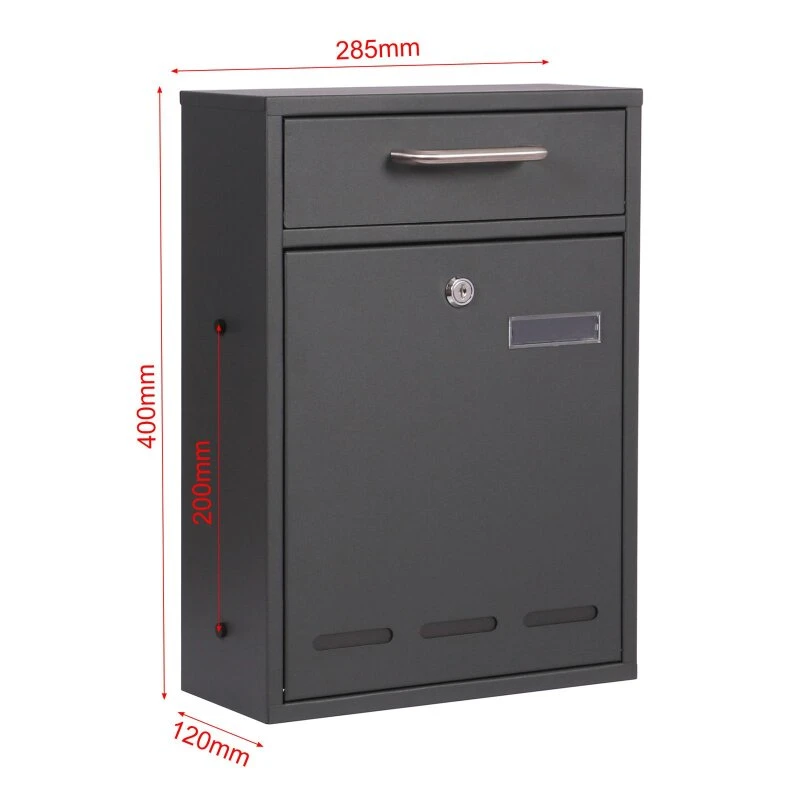 2x3 Wandbriefkasten Postkasten ANTHRAZIT 9 2x3 Wandbriefkasten Postkasten ANTHRAZIT – Bild 7