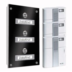 3 Parteien Funk Aufputz Türklingel 145x260mm Mit AP-Kasten -Hochwertiger Türklingelladen 3 parteien funk aufputz tuerklingel 145x260mm mit ap kasten3