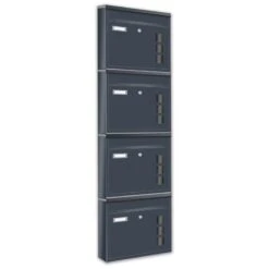 4er Briefkastenanlage RAL 7016 Anthrazit