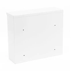 4er Wandbriefkasten Anlage Weiß RAL 9016 -Hochwertiger Türklingelladen 4er wandbriefkasten anlage weiss ral 90166