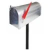 Amerikanischer Briefkasten US Mailbox Alu Silber Mit STANDFUß 2 Amerikanischer Briefkasten US Mailbox Alu Silber Mit STANDFUß -Hochwertiger Türklingelladen amerikanischer briefkasten us mailbox alu silber mit standfuss
