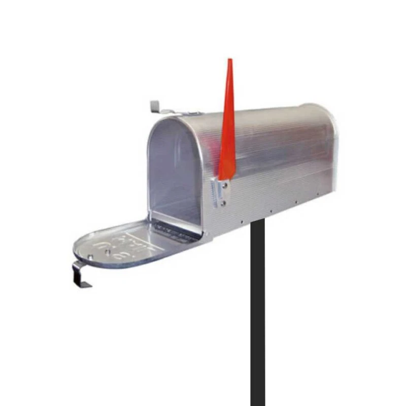 Amerikanischer Briefkasten US Mailbox Alu Silber Mit STANDFUß 4 Amerikanischer Briefkasten US Mailbox Alu Silber Mit STANDFUß – Bild 2