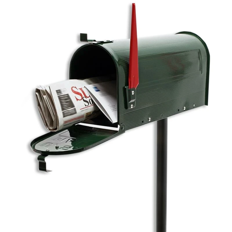 Amerikanischer Briefkasten US Mailbox GRÜN Mit STANDFUß 3 Amerikanischer Briefkasten US Mailbox GRÜN Mit STANDFUß