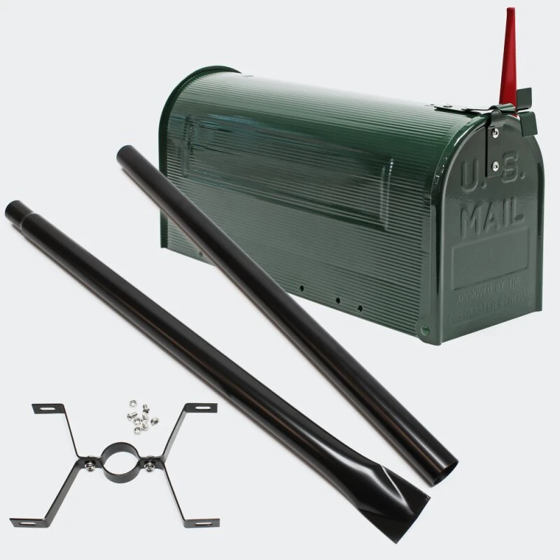 Amerikanischer Briefkasten US Mailbox GRÜN Mit STANDFUß 5 Amerikanischer Briefkasten US Mailbox GRÜN Mit STANDFUß – Bild 3