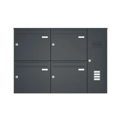 Aufputz-Briefkastenanlage RAL 7016 Mit Klingeltaster Und Sprechsieb 22 Aufputz-Briefkastenanlage RAL 7016 Mit Klingeltaster Und Sprechsieb -Hochwertiger Türklingelladen aufputz briefkastenanlage ral 7016 mit klingeltaster und sprechsieb3