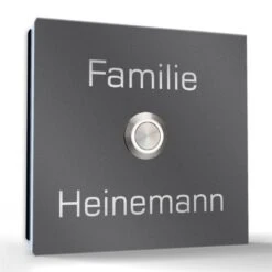 Aufputz Edelstahl Türklingel 100x100mm Superflach Emilia 10 Aufputz Edelstahl Türklingel 100x100mm Superflach Emilia -Hochwertiger Türklingelladen aufputz edelstahl tuerklingel 100x100mm superflach emilia4