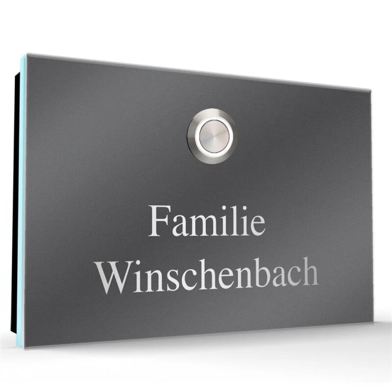 Aufputz Edelstahl Türklingel 130x100mm Superflach Winchi 6 Aufputz Edelstahl Türklingel 130x100mm Superflach Winchi – Bild 4