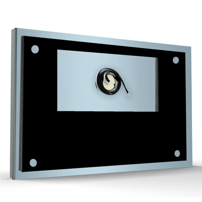 Aufputz Edelstahl Türklingel 130x100mm Superflach Winchi 7 Aufputz Edelstahl Türklingel 130x100mm Superflach Winchi – Bild 5