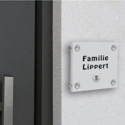 Aufputz Türklingel Aus Acrylglas 150x120mm Designklingel Uranus