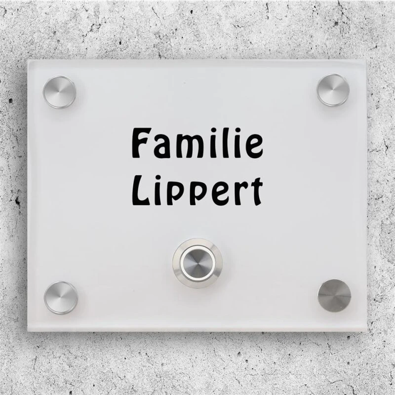 Aufputz Türklingel Aus Acrylglas 150x120mm Designklingel Uranus 4 Aufputz Türklingel Aus Acrylglas 150x120mm Designklingel Uranus – Bild 2