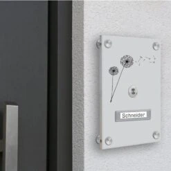 Aufputz Türklingel Aus Acrylglas 150x210mm Mit Beschriftungsfeld Venus