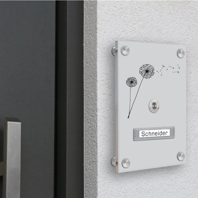 Aufputz Türklingel Aus Acrylglas 150x210mm Mit Beschriftungsfeld Venus 3 Aufputz Türklingel Aus Acrylglas 150x210mm Mit Beschriftungsfeld Venus