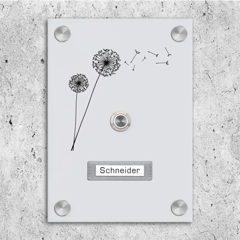 Aufputz Türklingel Aus Acrylglas 150x210mm Mit Beschriftungsfeld Venus 4 Aufputz Türklingel Aus Acrylglas 150x210mm Mit Beschriftungsfeld Venus – Bild 2