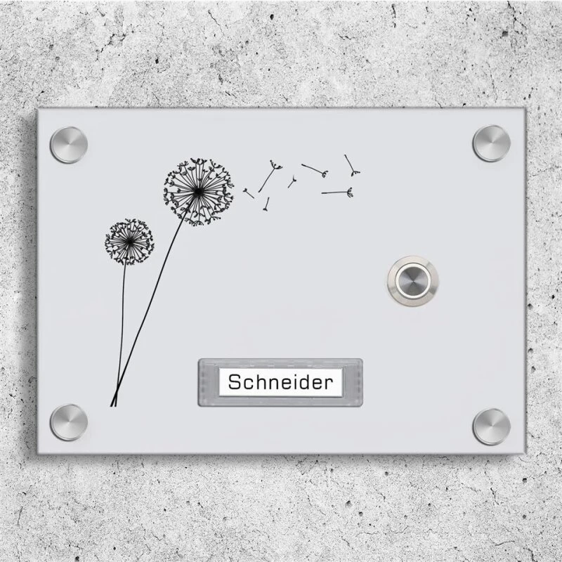 Aufputz Türklingel Aus Acrylglas 210x150mm Mit Beschriftungsfeld Orion 4 Aufputz Türklingel Aus Acrylglas 210x150mm Mit Beschriftungsfeld Orion – Bild 2