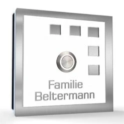 Aufputz Türklingel Edelstahl 100x100mm Superflach Elina 11 Aufputz Türklingel Edelstahl 100x100mm Superflach Elina -Hochwertiger Türklingelladen aufputz tuerklingel edelstahl 100x100mm superflach elina4