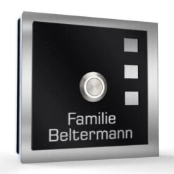 Aufputz Türklingel Edelstahl 100x100mm Superflach Eva 10 Aufputz Türklingel Edelstahl 100x100mm Superflach Eva -Hochwertiger Türklingelladen aufputz tuerklingel edelstahl 100x100mm superflach eva3