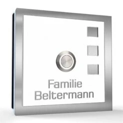 Aufputz Türklingel Edelstahl 100x100mm Superflach Eva 11 Aufputz Türklingel Edelstahl 100x100mm Superflach Eva -Hochwertiger Türklingelladen aufputz tuerklingel edelstahl 100x100mm superflach eva4