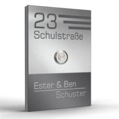 Aufputz Türklingel Edelstahl 110x160mm In Farbtönen Saturn6 -Hochwertiger Türklingelladen aufputz tuerklingel edelstahl 110x160mm in farbtoenen saturn63