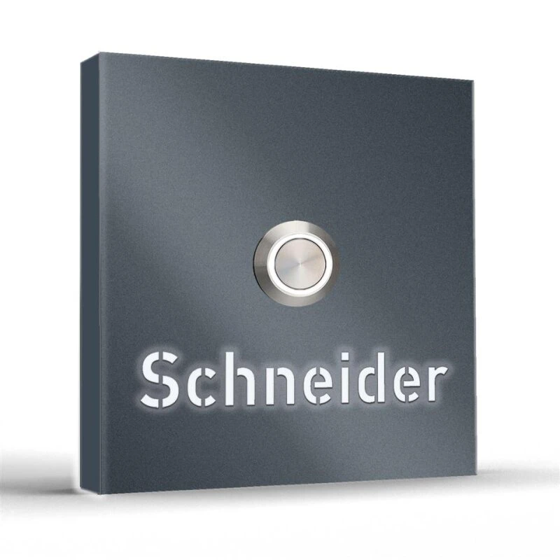 Aufputz Türklingel Edelstahl Beleuchtet 100x100mm 5 Aufputz Türklingel Edelstahl Beleuchtet 100x100mm – Bild 3