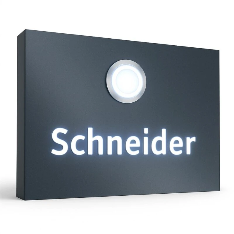 Aufputz Türklingel Edelstahl Beleuchtet 110x80mm 4 Aufputz Türklingel Edelstahl Beleuchtet 110x80mm – Bild 2