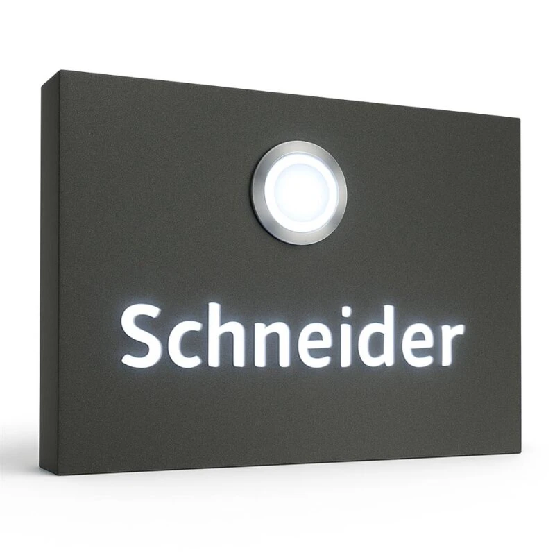 Aufputz Türklingel Edelstahl Beleuchtet 110x80mm 5 Aufputz Türklingel Edelstahl Beleuchtet 110x80mm – Bild 3