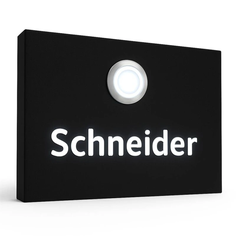 Aufputz Türklingel Edelstahl Beleuchtet 110x80mm 6 Aufputz Türklingel Edelstahl Beleuchtet 110x80mm – Bild 4