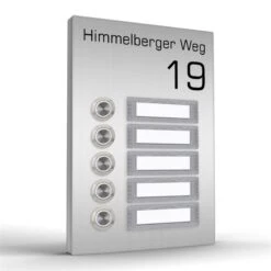 Aufputz Türklingel Fünffamilienhaus TERRA FIVE In 4 Farben