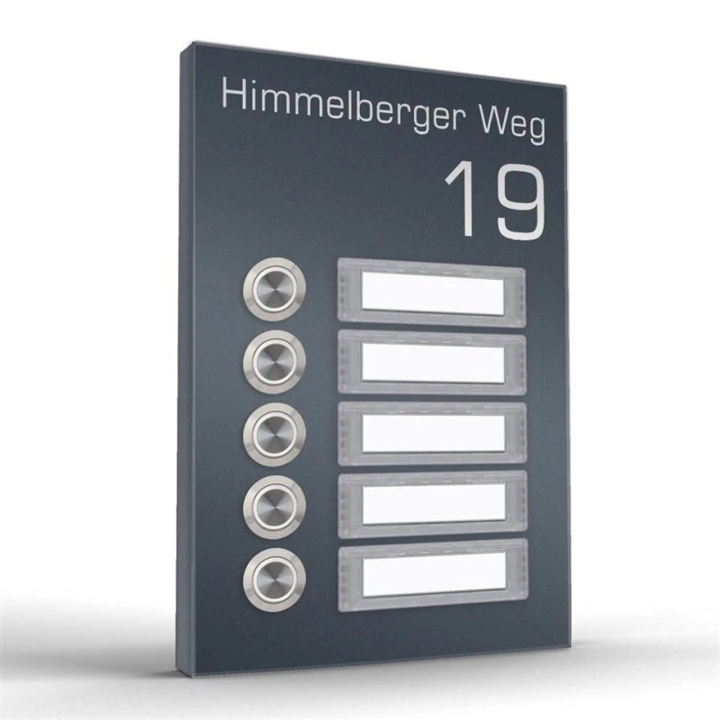 Aufputz Türklingel Fünffamilienhaus TERRA FIVE In 4 Farben 4 Aufputz Türklingel Fünffamilienhaus TERRA FIVE In 4 Farben – Bild 2