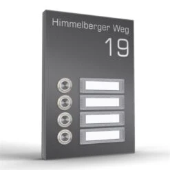 Aufputz Türklingel Vierfamilienhaus TERRA FOUR In 4 Farben -Hochwertiger Türklingelladen aufputz tuerklingel vierfamilienhaus terra four in 4 farben4