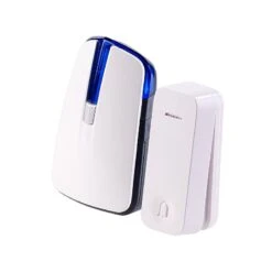 Batterie-Funkklingel Mit Kinetischem Funk-Taster, Licht & Ton