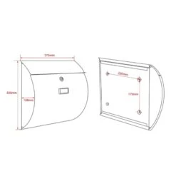 Briefkasten ANTHRAZIT Halbrund Wandbriefkasten Postkasten Birstein 13 Briefkasten ANTHRAZIT Halbrund Wandbriefkasten Postkasten Birstein -Hochwertiger Türklingelladen briefkasten anthrazit halbrund wandbriefkasten postkasten birstein6