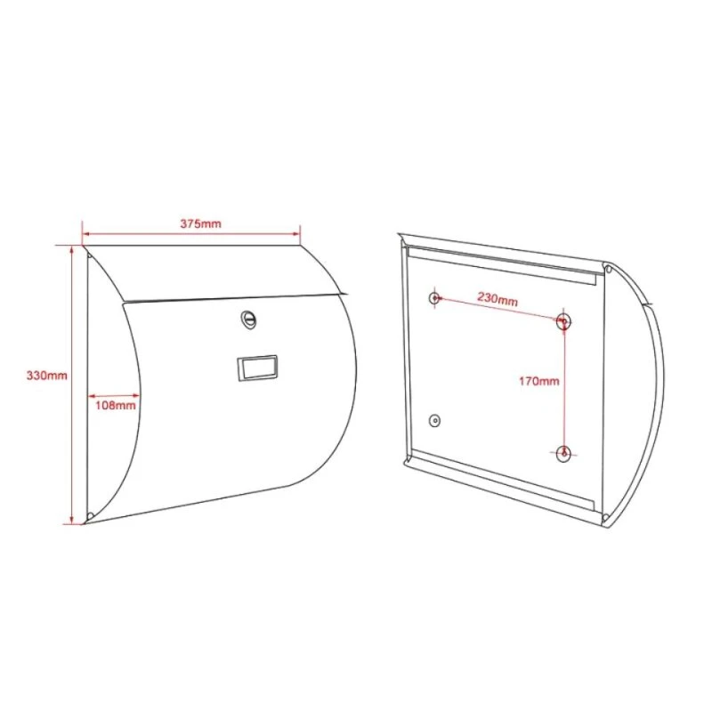 Briefkasten ANTHRAZIT Halbrund Wandbriefkasten Postkasten Birstein 8 Briefkasten ANTHRAZIT Halbrund Wandbriefkasten Postkasten Birstein – Bild 6