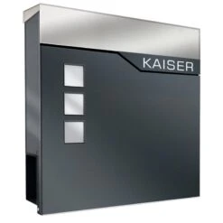 Briefkasten ANTHRAZIT Mit Beschriftung Wandbriefkasten Postkasten Alticum