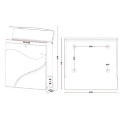 Briefkasten ANTHRAZIT Wandbriefkasten Postkasten Salzgitter 15 Briefkasten ANTHRAZIT Wandbriefkasten Postkasten Salzgitter -Hochwertiger Türklingelladen briefkasten anthrazit wandbriefkasten postkasten salzgitter7