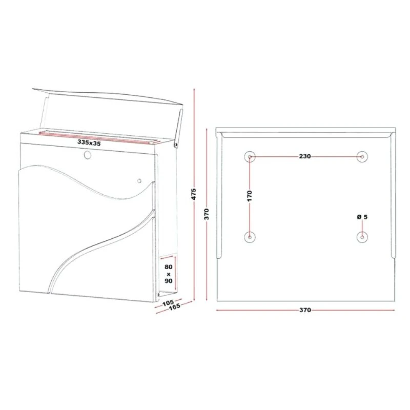 Briefkasten ANTHRAZIT Wandbriefkasten Postkasten Salzgitter 9 Briefkasten ANTHRAZIT Wandbriefkasten Postkasten Salzgitter – Bild 7