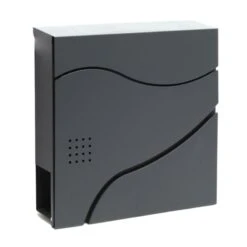 Briefkasten ANTHRAZIT Zeitungsfach Wandbriefkasten Postkasten Jena