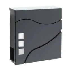 Briefkasten ANTHRAZIT Zeitungsfach Wandbriefkasten Postkasten Saarbrücken