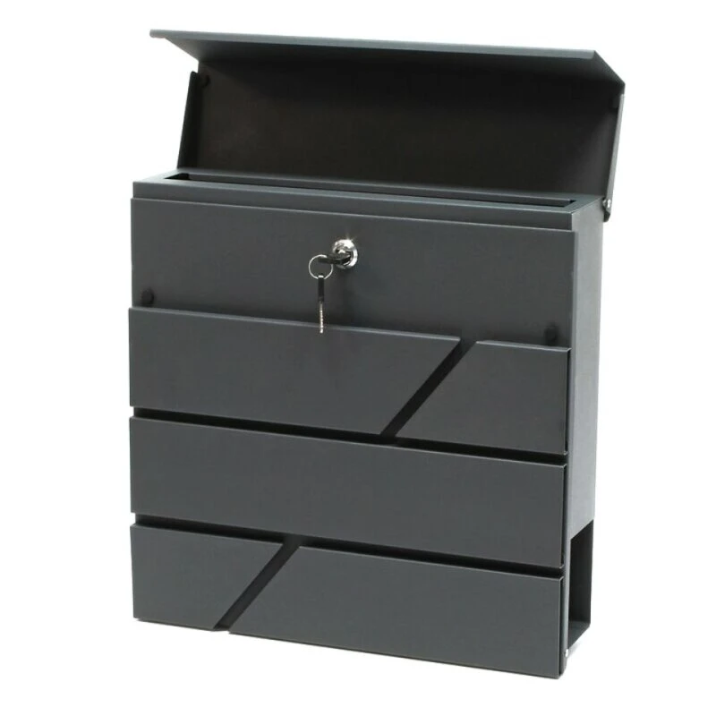 Briefkasten Design ANTHRAZIT Wandbriefkasten Postkasten Augsburg 6 Briefkasten Design ANTHRAZIT Wandbriefkasten Postkasten Augsburg – Bild 4