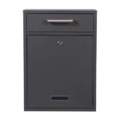 Briefkasten Edelstahl Wandbriefkasten Anthrazit Max 14 Briefkasten Edelstahl Wandbriefkasten Anthrazit Max -Hochwertiger Türklingelladen briefkasten edelstahl wandbriefkasten anthrazit max3