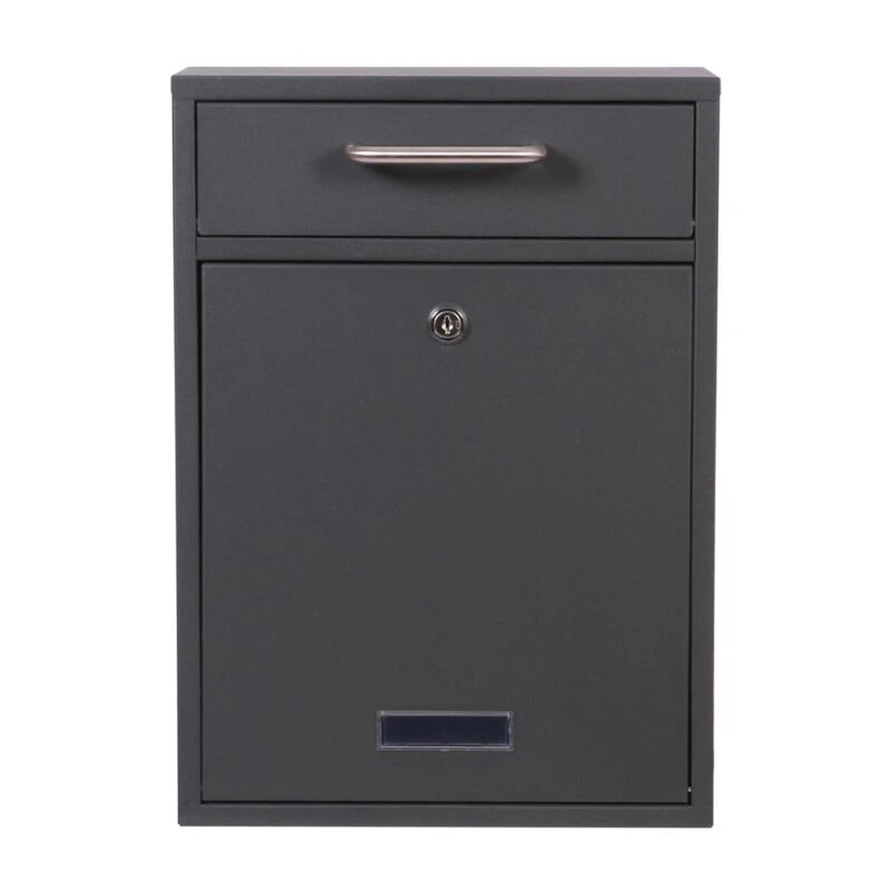 Briefkasten Edelstahl Wandbriefkasten Anthrazit Max 5 Briefkasten Edelstahl Wandbriefkasten Anthrazit Max – Bild 3