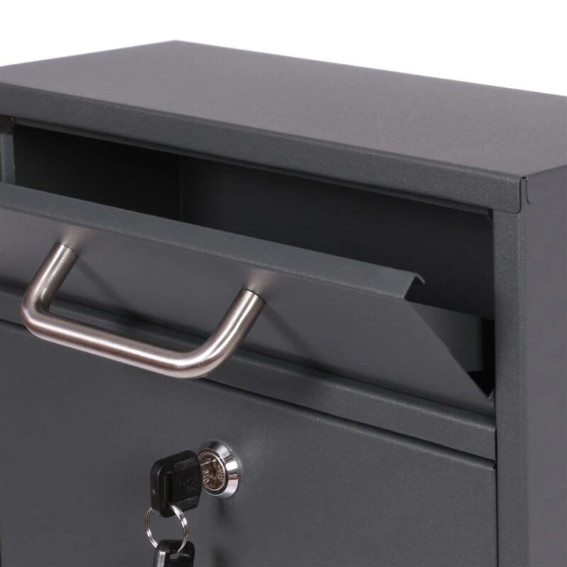 Briefkasten Edelstahl Wandbriefkasten Anthrazit Max 8 Briefkasten Edelstahl Wandbriefkasten Anthrazit Max – Bild 6