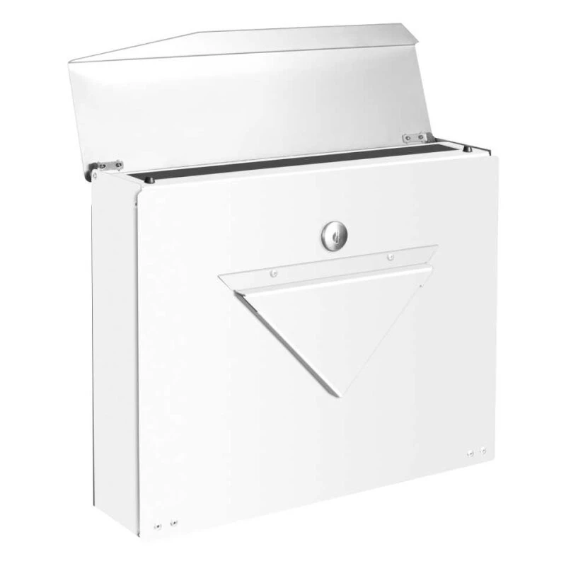 Briefkasten EDELSTAHL WEISS RAL 9016 SAMMY THREE 5 Briefkasten EDELSTAHL WEISS RAL 9016 SAMMY THREE – Bild 3