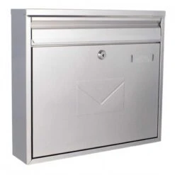 Briefkasten Mailbox Teramo Silber