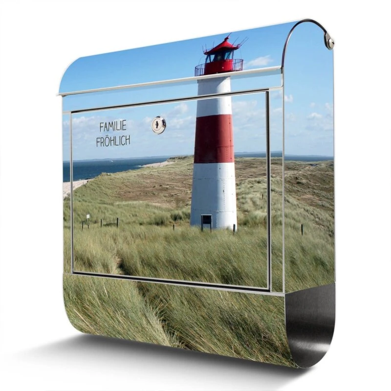 Briefkasten Mailbox Wandbriefkasten Edelstahl Leuchtturm 4 Briefkasten Mailbox Wandbriefkasten Edelstahl Leuchtturm – Bild 2