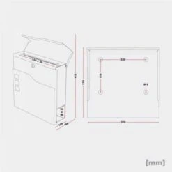 Briefkasten Mit FUNKKLINGEL ANTHRAZIT Postkasten Wandbriefkasten Tomus 8 Briefkasten Mit FUNKKLINGEL ANTHRAZIT Postkasten Wandbriefkasten Tomus -Hochwertiger Türklingelladen briefkasten mit funkklingel anthrazit postkasten wandbriefkasten tomus3